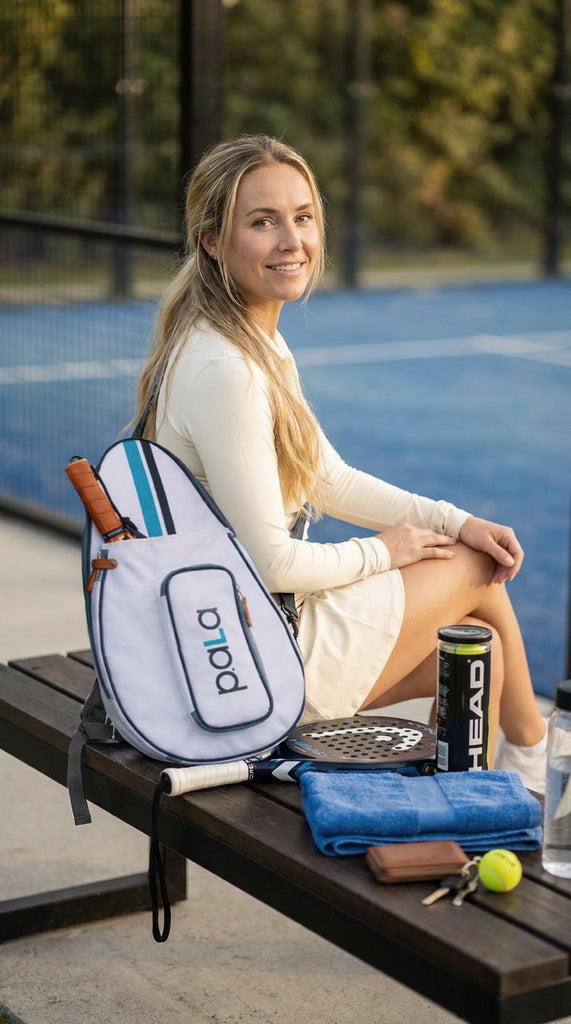 P.ala Sling  Padel Bag WHITE and BLUE