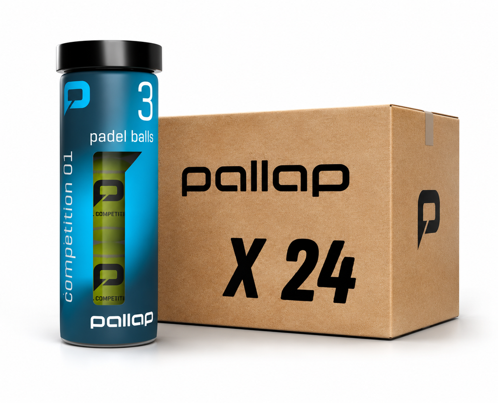 PADEL BALLS -  Case of 24 Tubes, 3 balls per tube