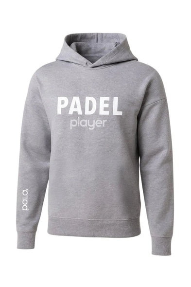 PADEL player hooded sweatshirt Grey