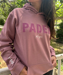 PADEL player hooded sweatshirt Dusty Purple
