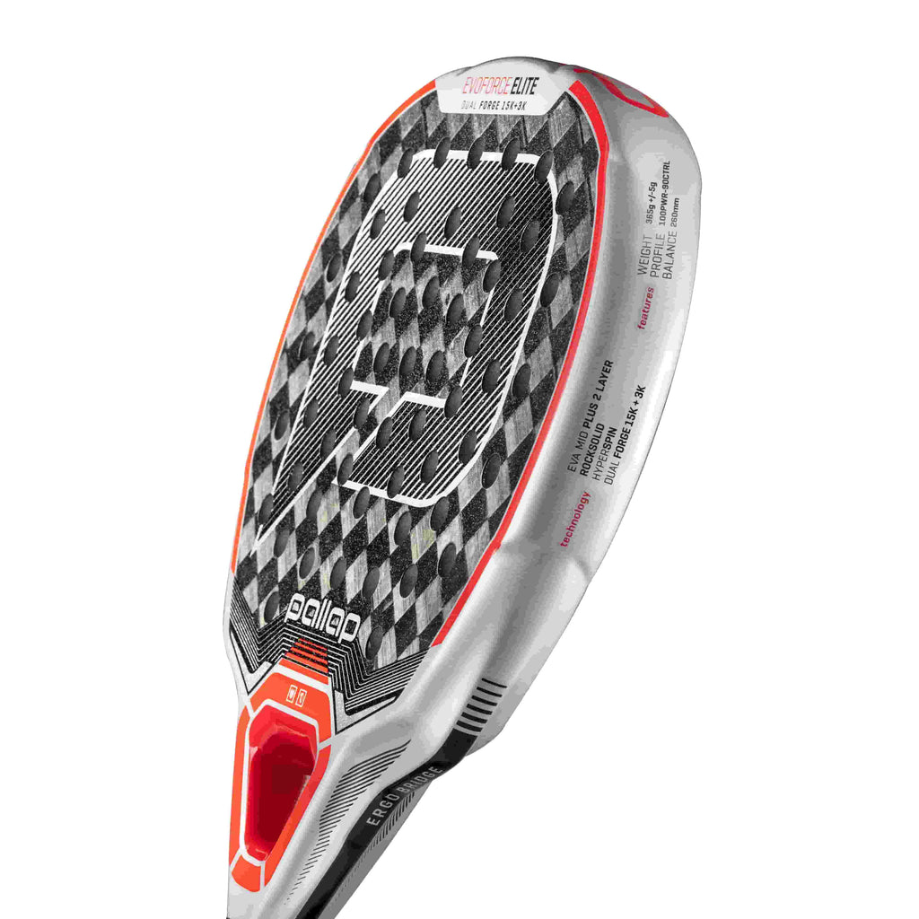 EvoFORCE Elite padel racket – side view the padel shop
