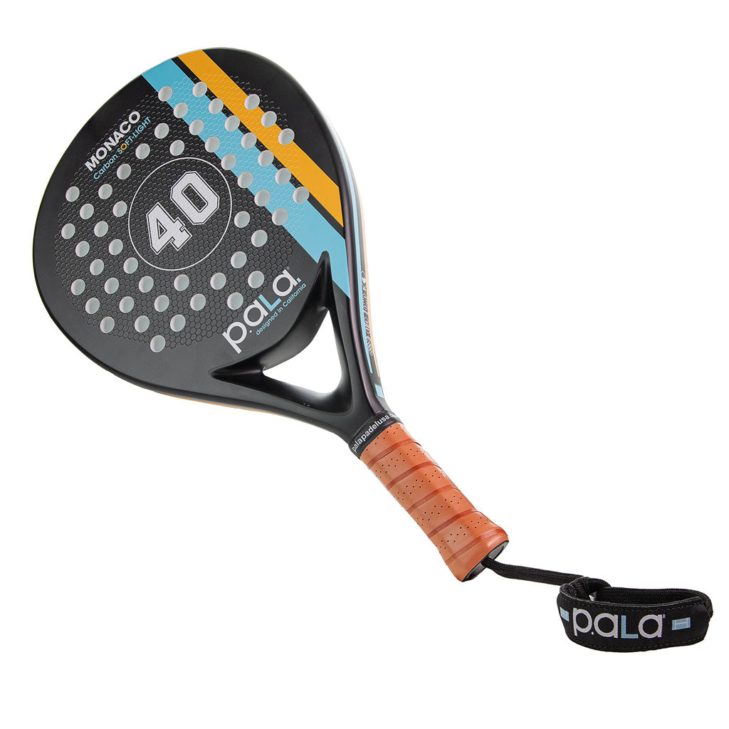 padel racket black with number 40
