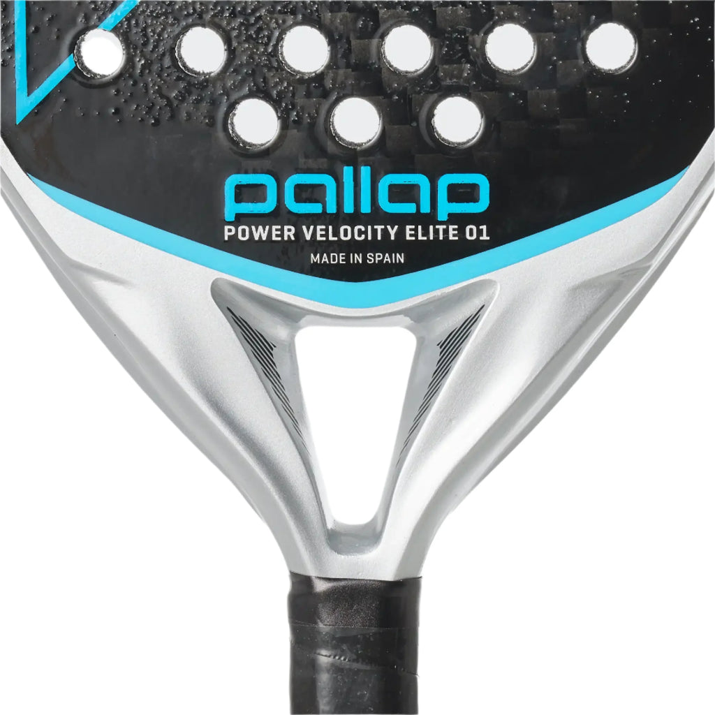 Power Velocity Elite padel racket – Hyperspin surface detail The Padel Shop