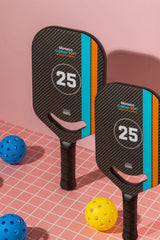 P.ala Monaco pickleball paddle set – 2 black carbon fiber paddles with covers The Padel Shop