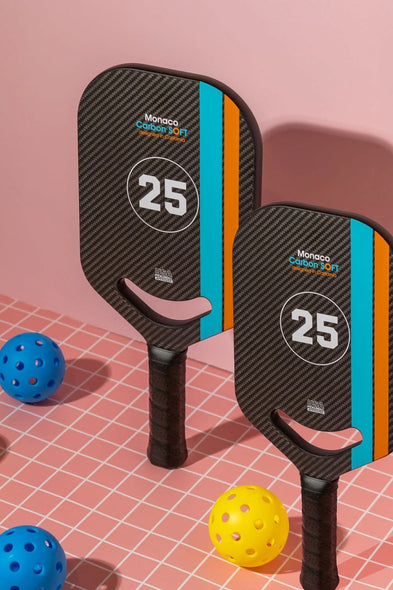 P.ala Monaco pickleball paddle set – 2 black carbon fiber paddles with covers The Padel Shop